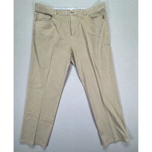 Peter Millar Mens Khaki Tan Cotton Modal Stretch Five Pocket Pants Size 44